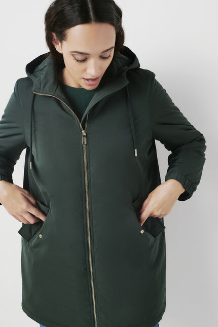 parka grenouille vert foncé mulher