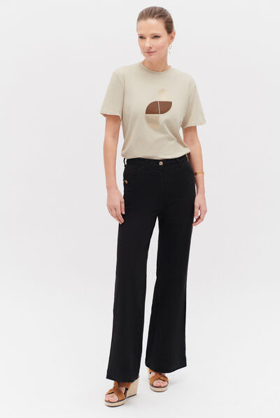 tshirt luna ecru femme