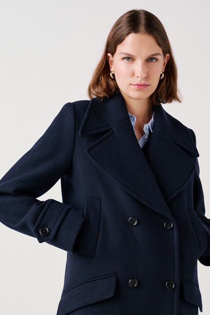 Manteau Marin bleu marine femme