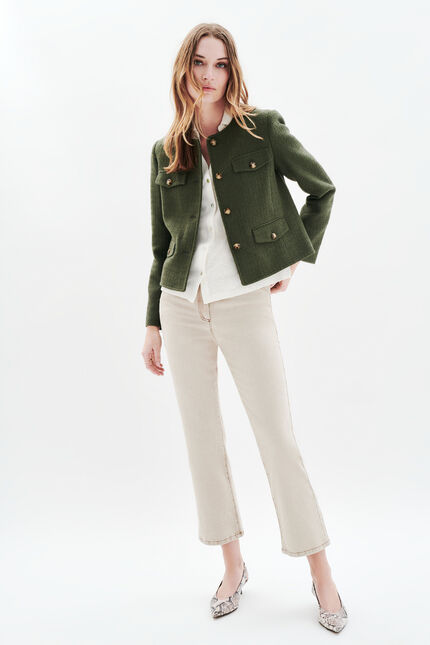 Vegetal Jacke khakigrün damen