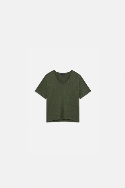 T-Shirt Tsophia khakigrün damen