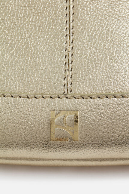 Banane savana2 en cuir naturel couleur or femme