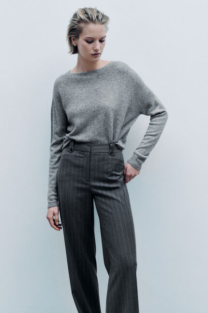 Pull Mlindsay made in Italy gris femme