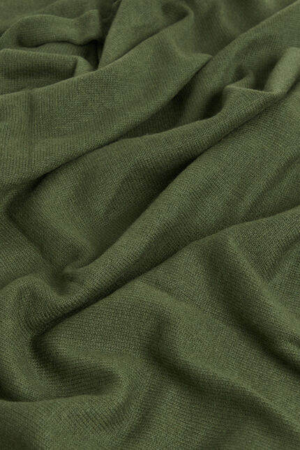 Echarpe mabel 100% cachemire vert kaki femme