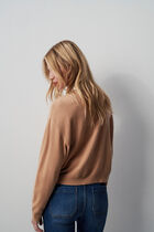 milou 100% wool cardigan camel woman