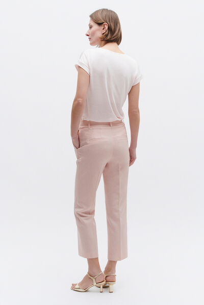 Pantaloni Lonni rosa chiaro donna