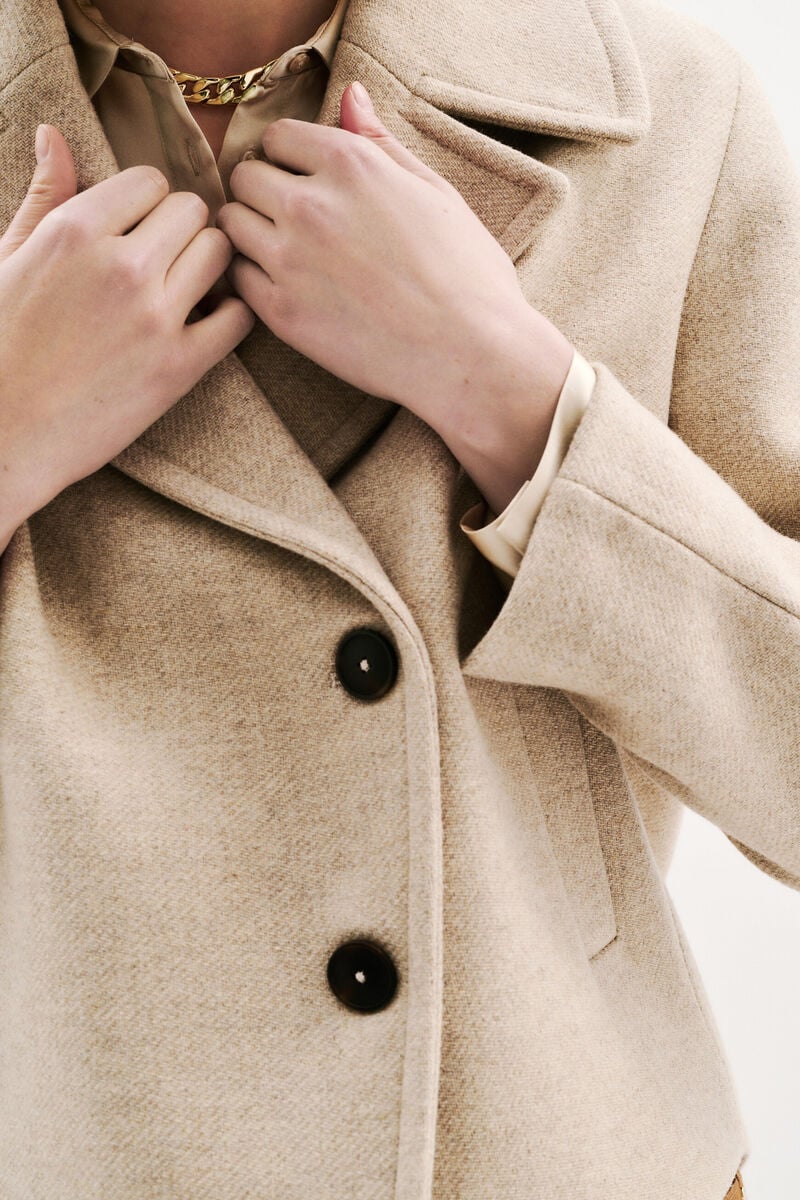 manteau georges sable femme Manteau Georges sable femme