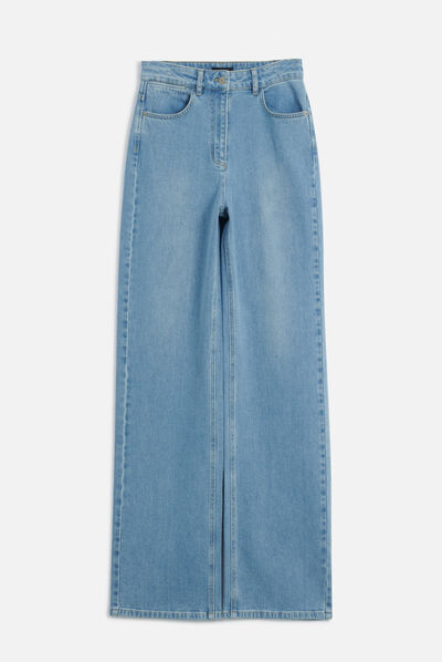 Pantalon pnick bleu ciel femme