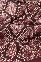 Lesnake 100% silk scarf burgundy woman