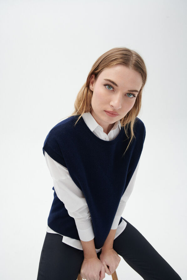 Pull mathilde bleu marine femme