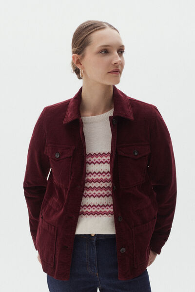 veste grace bordeaux femme