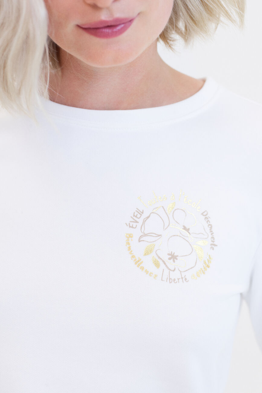 Sweat Jasmin ivoire femme