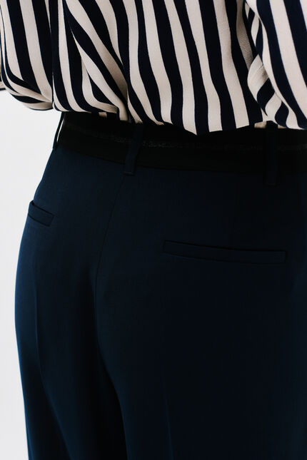 Pantalón presley azul marino mujer
