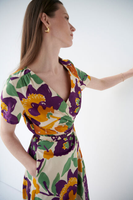 Robe rybie rose framboise femme