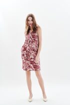 Ramela dress burgundy woman