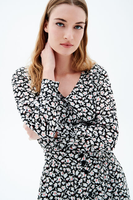 Blouse leny noir femme