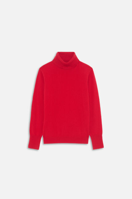 pull dylan b 100% cachemire rouge femme