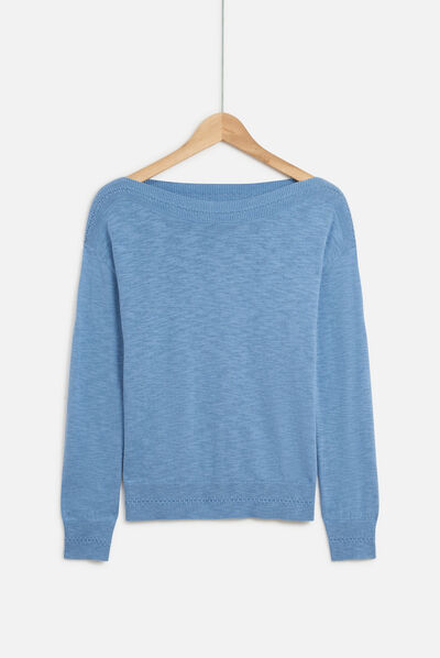 Pull bettina denim baby bleu femme