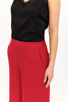 100% linen pandi trousers light red woman