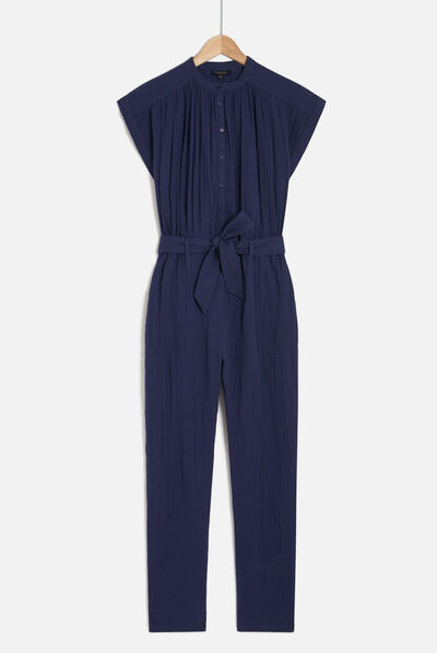 combinaison scone bleu femme