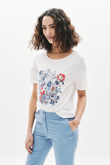 Maglietta Telegance elektroblau donna