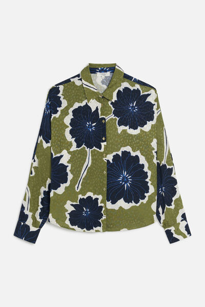 Chemise calma vert clair femme