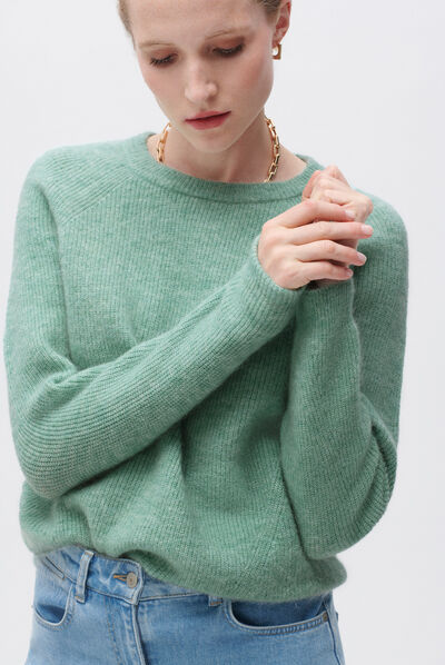 Pull miranda vert clair femme