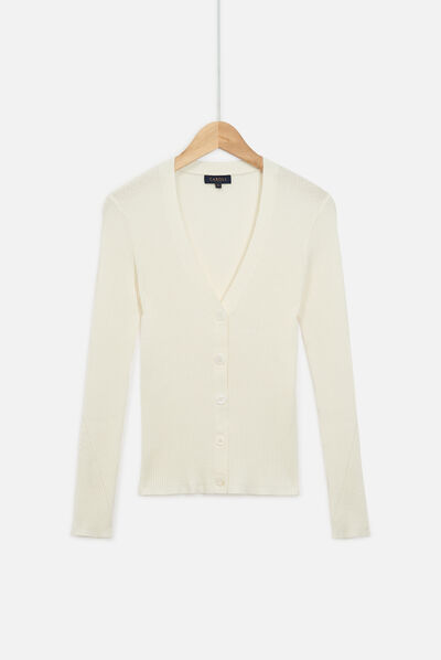 gilet jules ecru femme