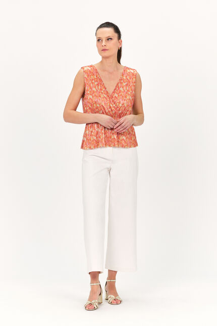 T-shirt tastrid orange femme