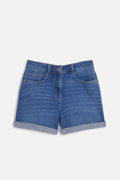 short solar denim stone femme
