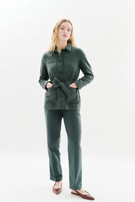 Veste Saharienne Vkelly2 vert kaki femme