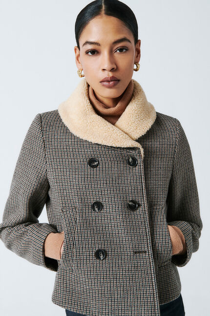 Manteau maviateur vert kaki femme