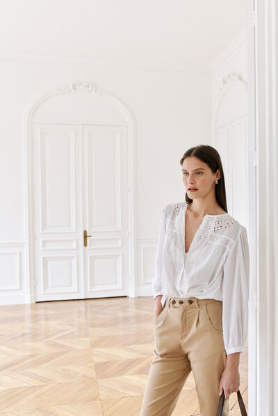 chemisier brady blanc femme