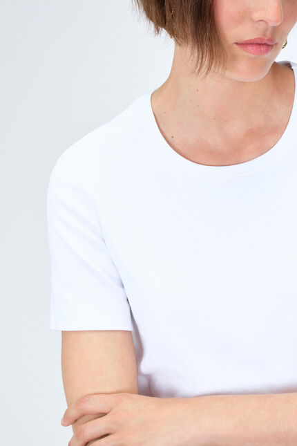 T-shirt thugo bianco donna