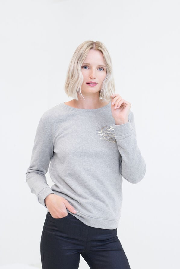 sweat ines gris femme Sweat Ines gris femme