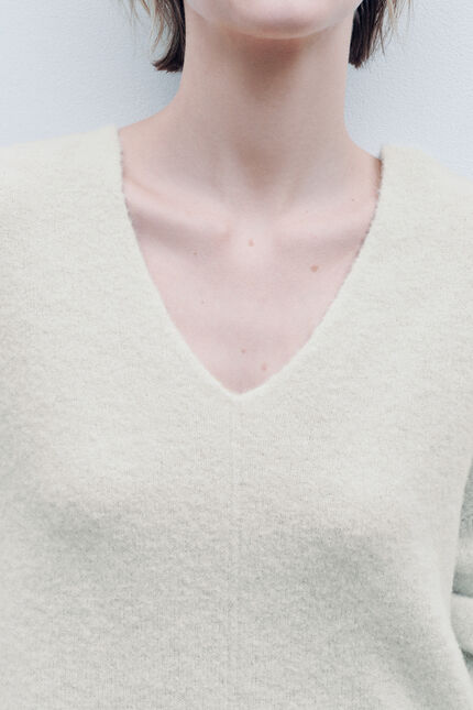 Pull Mterry made in Italy ivoire femme