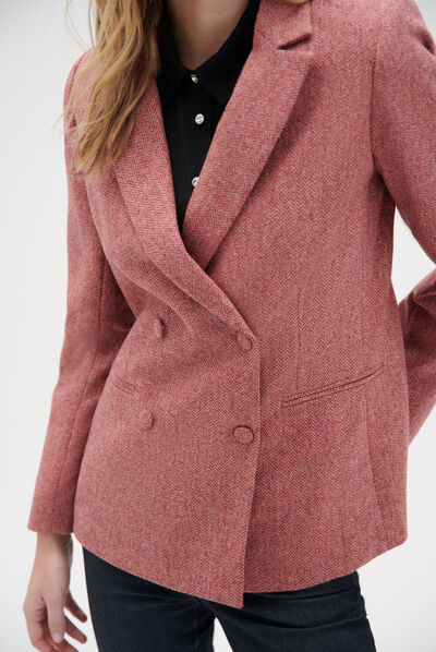 Blazer yelena rose clair femme