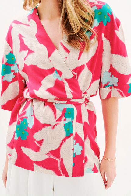 Kimono Alison rosa fucsia mujer