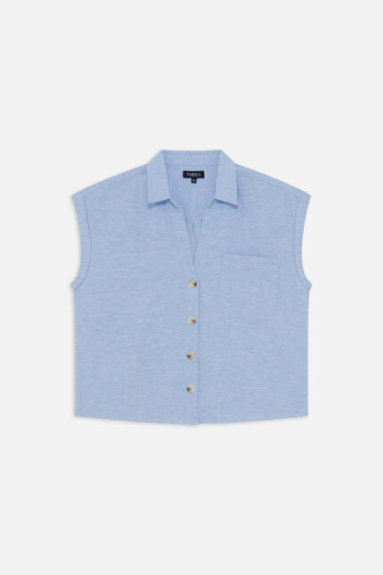 Cemila-Hemd himmelblau damen