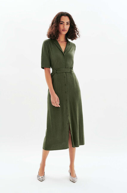 Robe Rtifanny2 vert kaki femme