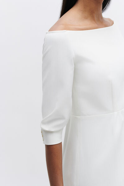 Robe mars blanc femme