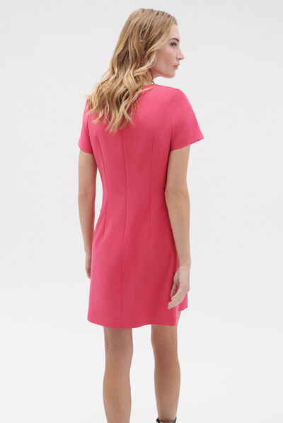 robe cannelle rose fushia femme
