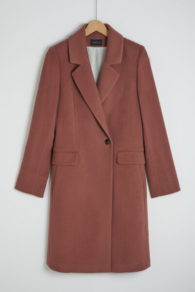 manteau norton vieux rose femme