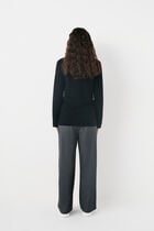 mdiane 100% wool jacket black woman