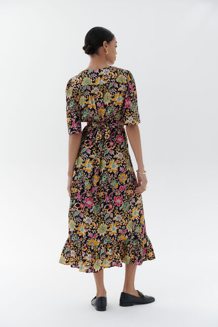 Robe richie rose framboise femme