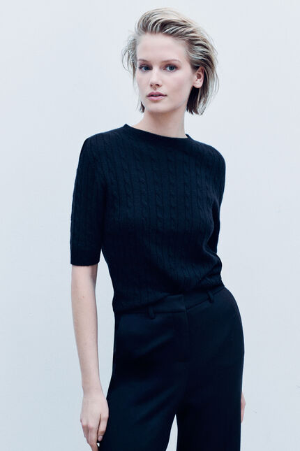 Jersey Mtheodore hecho en Italia negro mujer
