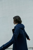Berlin b trench navy blue woman