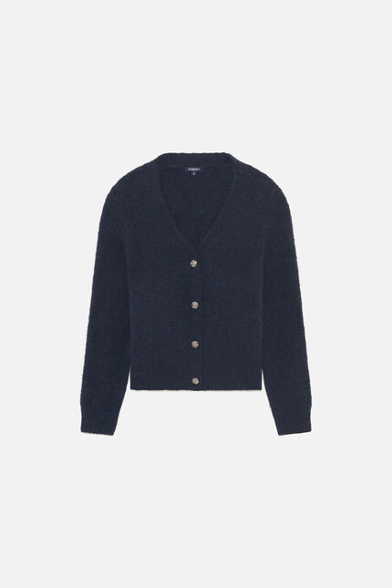 Gilet Mdonatella bleu marine femme