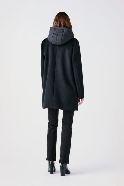 manteau jules noir femme