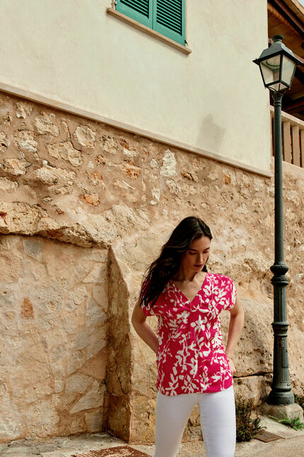 Blouse cilona rose femme